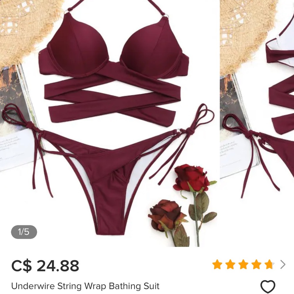 Brand new zaful bikini top